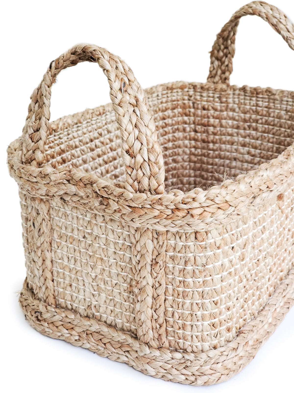 Bono Rectangular Jute Storage Basket - first step nursery