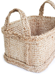 Bono Rectangular Jute Storage Basket - first step nursery
