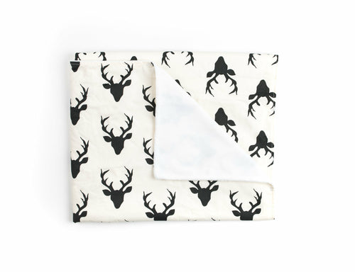 Deer Woodland Baby Blanket - first step nursery