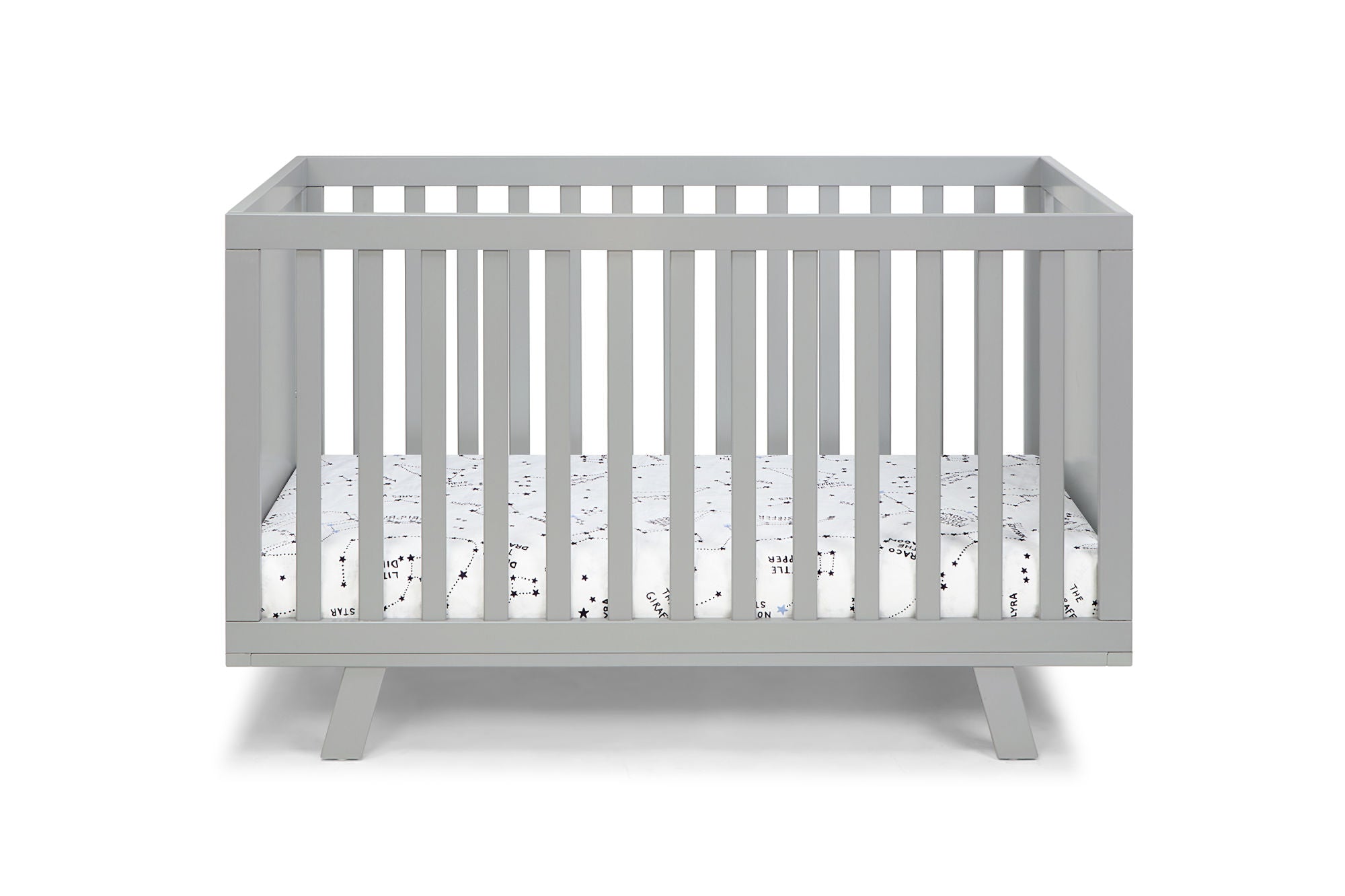 Gray 3-in-1 Convertible Island Crib - first step nursery