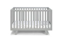 Gray 3-in-1 Convertible Island Crib - first step nursery