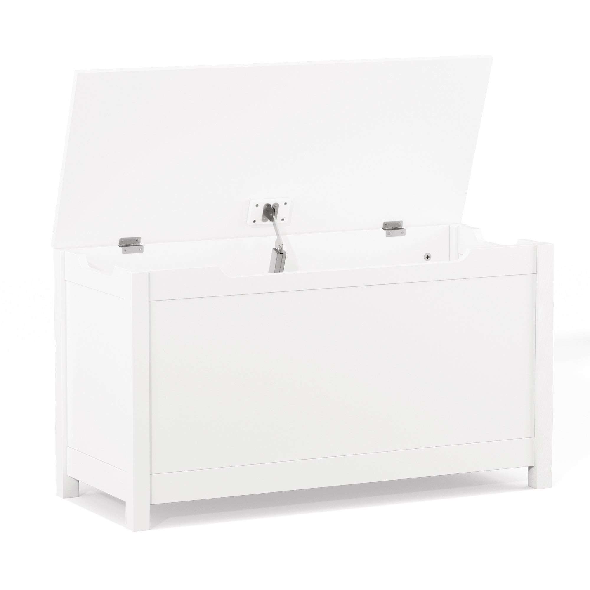 Wooden Toy Box - White - first step nursery