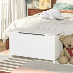 Wooden Toy Box - White - first step nursery